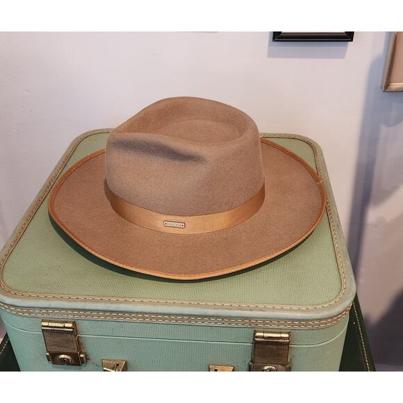 Gigi Pip Monroe Rancher Hat Size 57 Australian Wool Wide Brim Hat New with Tags - Picture 4 of 9